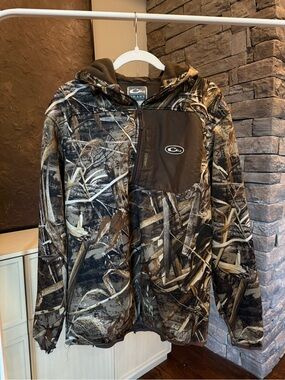 Drake Waterfowl Systems Brown Camo Hooded Jacket